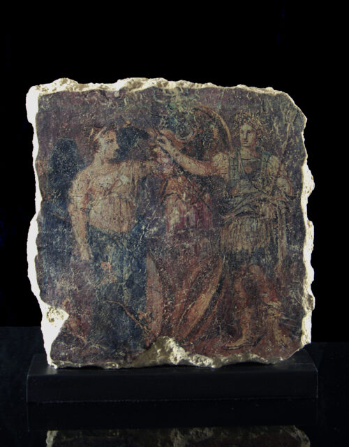 FRESCO ROMANO CORONACIÓN DE UN EMPERADOR ROMANO