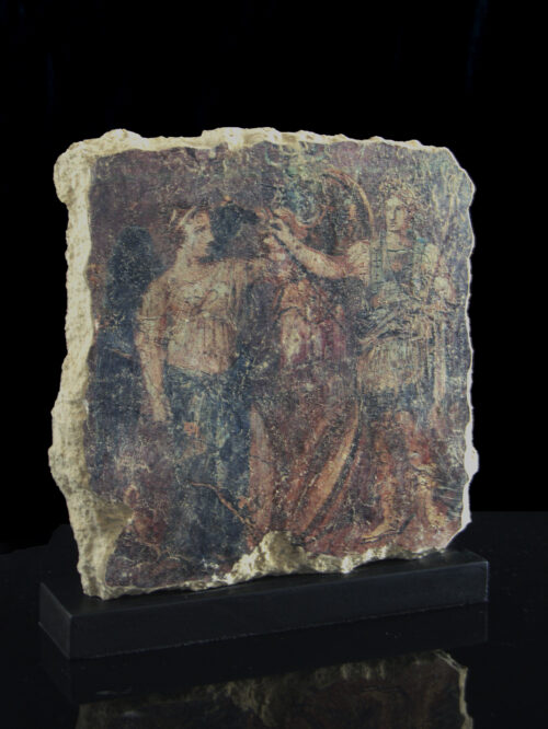 FRESCO ROMANO CORONACIÓN DE UN EMPERADOR ROMANO
