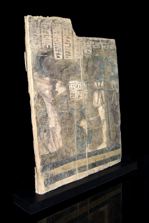 Pintura sobre tabla de madera egipcia de Amenemope