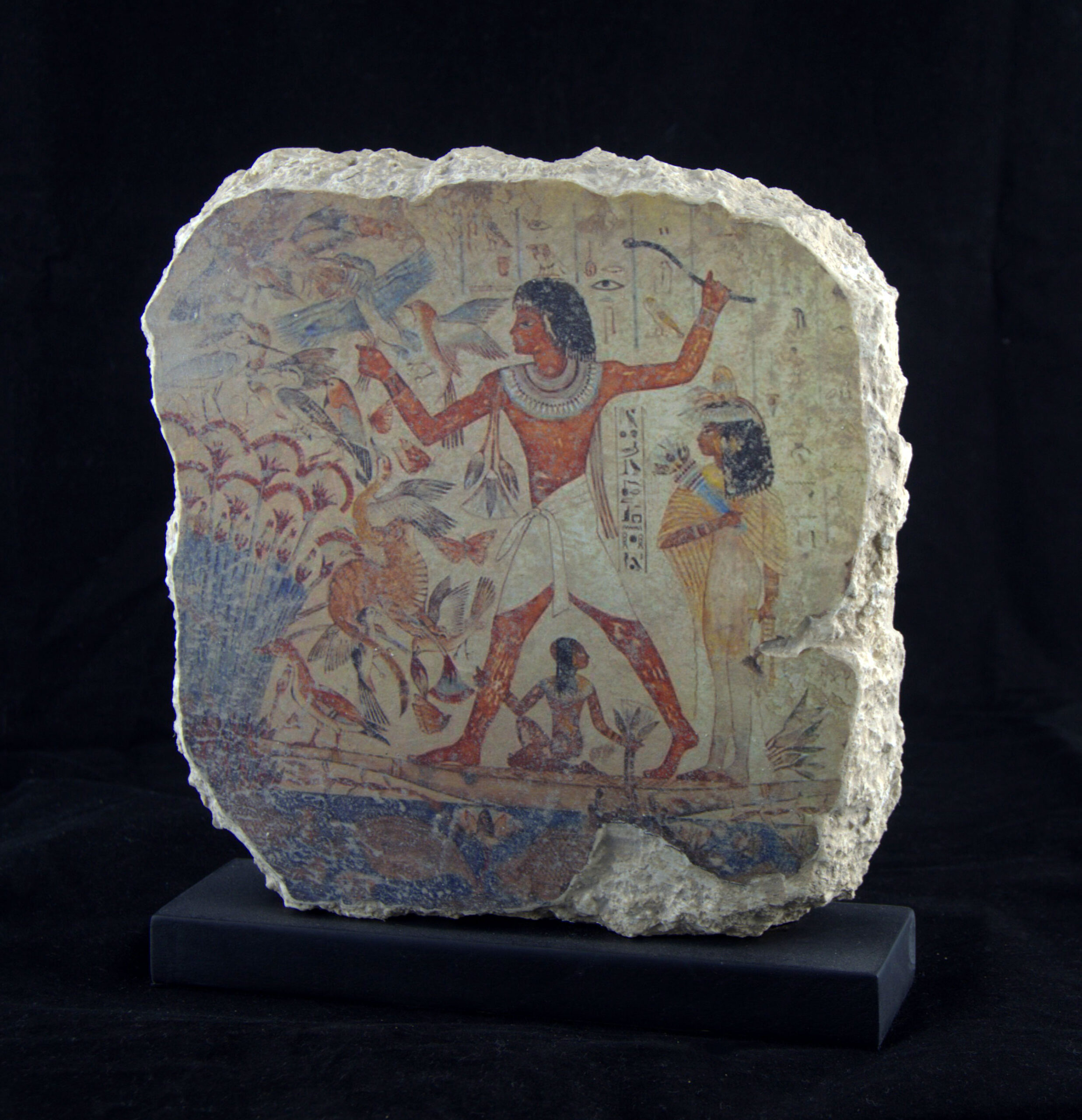 Fresco Egipcio: Nebamun cazando en las marismas - Imagen 3