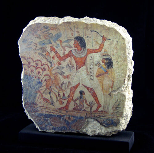 Fresco Egipcio: Nebamun cazando en las marismas