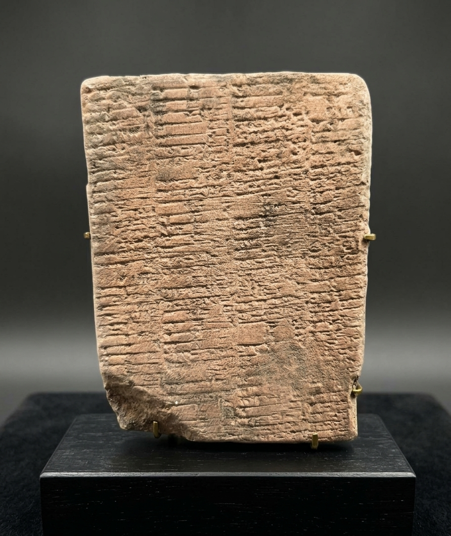 Tablilla Cuneiforme de Arcilla: Registro Administrativo y Balance Contable Sumerio (Periodo Ur III, c. 2100 a.C.) - Imagen 3